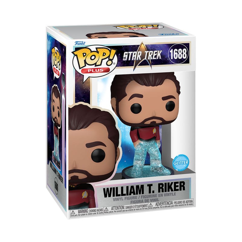 Star Trek Transporter POP! Plus Movies Vinyl Figure Riker 9 cm - M 1