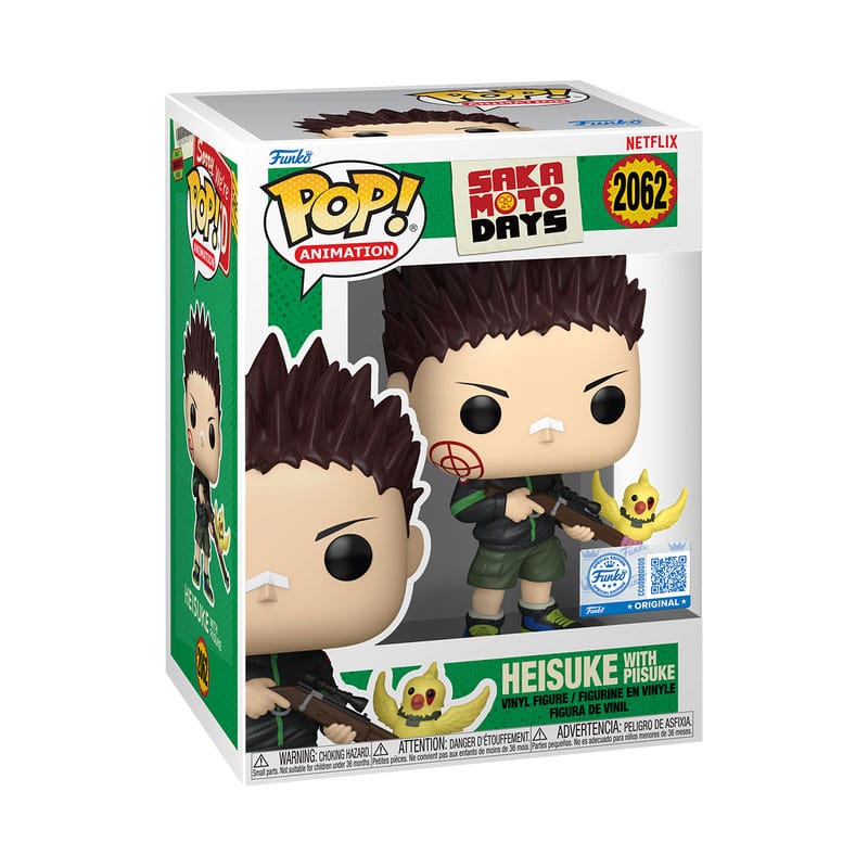 Sakamoto Days Pop! Animation Vinyl Figure Heisuke & Piisuke Exclusive Edition 9 Cm - M 1