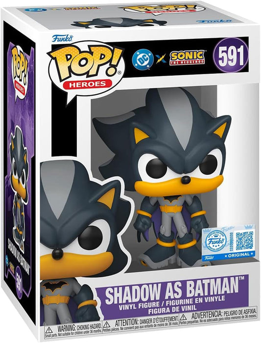 DC's Justice League and Sonic the Hedgehog POP! Movies Vinyl Figures Shadow/Batman 9 cm - M 1