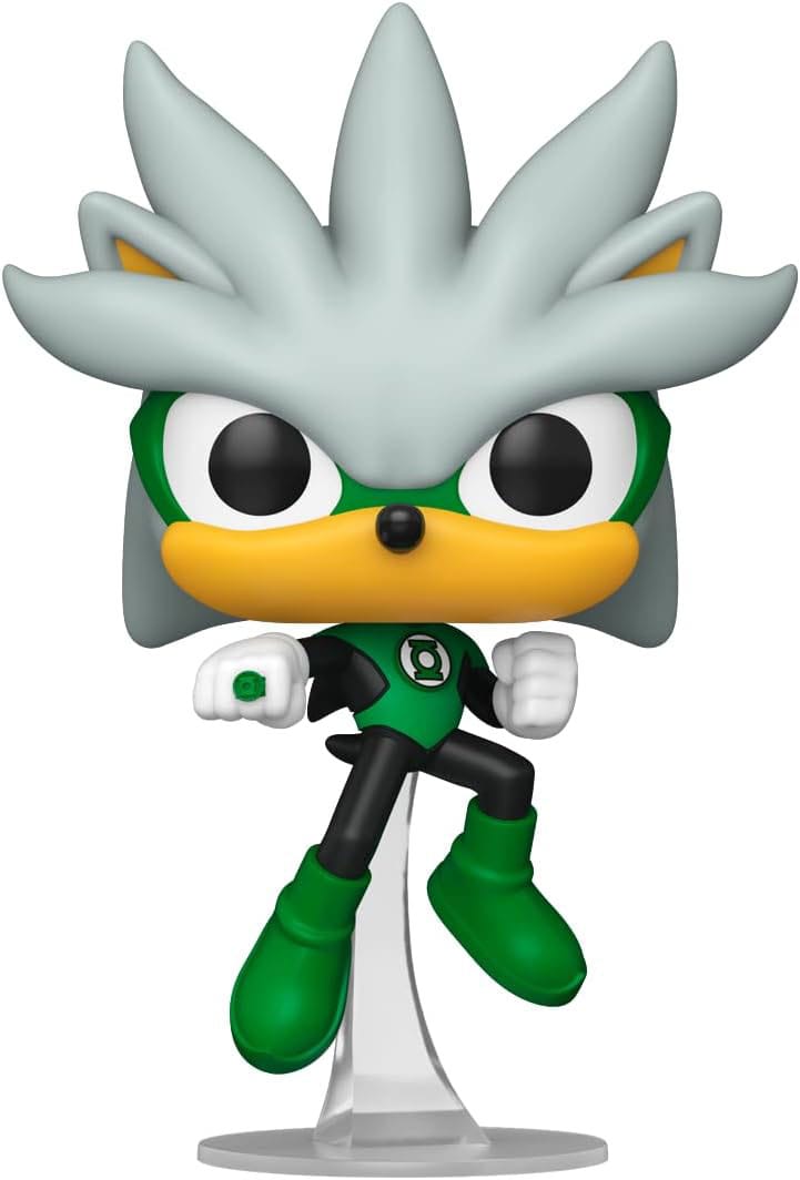 DC's Justice League and Sonic the Hedgehog POP! Movies Vinyl Figures Silver as The Green Lantern 9 cm - M 2