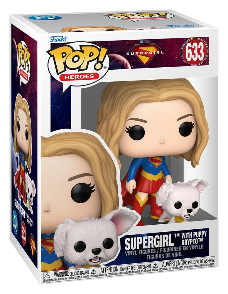 Supergirl (2026) Pop! Heroes Vinyl Figure Supergirl With Puppy Krypto 9 cm - M 1