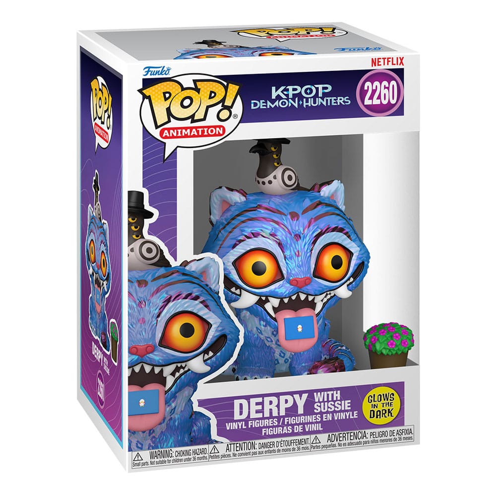 Kpop Demon Hunters Pop! Animation Vinyl Figure Tiger W/Bird 9 Cm - M 1