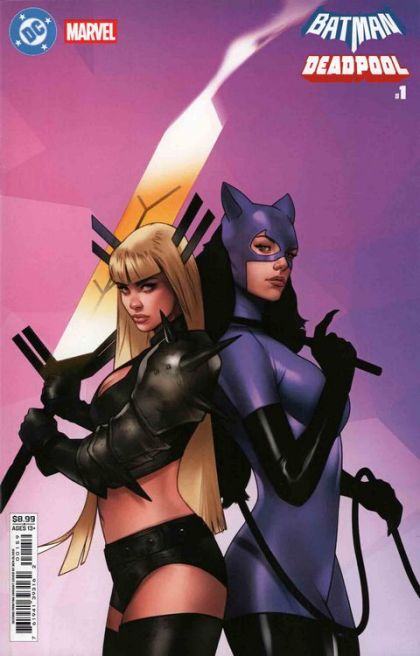2026 - DC / Marvel: Batman / Deadpool #1 Var. AJ - The Cosmic Kiss Caper! / A Magician Walks Into a Universe / Sticks & Snikts / Harley & Hulk's Amazin' Saturday!!!! / New Friends in Old Places - M - ENG - PRE-ORDER 1