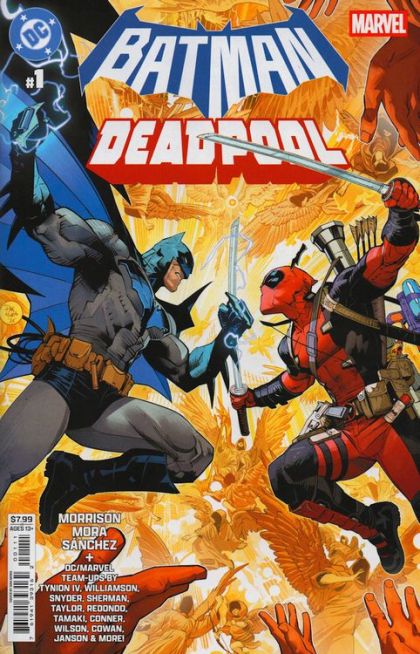 2025 - DC / Marvel: Batman / Deadpool #1 Var. A - The Cosmic Kiss Caper! / A Magician Walks Into a Universe / Sticks & Snikts / Harley & Hulk's Amazin' Saturday!!!! / New Friends in Old Places - M - ENG - PRE-ORDER 1