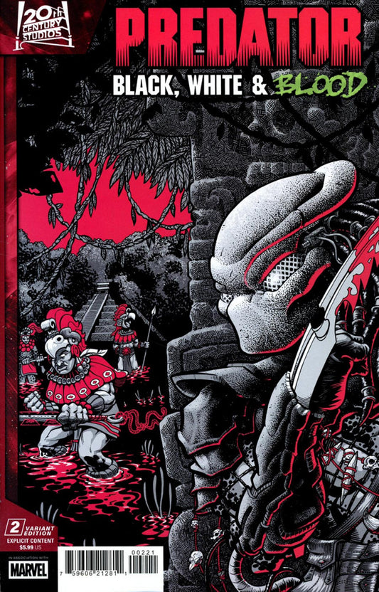 2025 - Predator: Black, White & Blood #2 Var. B - M - ENG