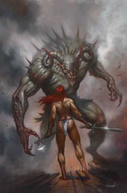 Red Sonja: She-Devil With A Sword #8 Cvr F Lucio Parrillo Metal Premium Cvr - M - ENG - PROMO 1
