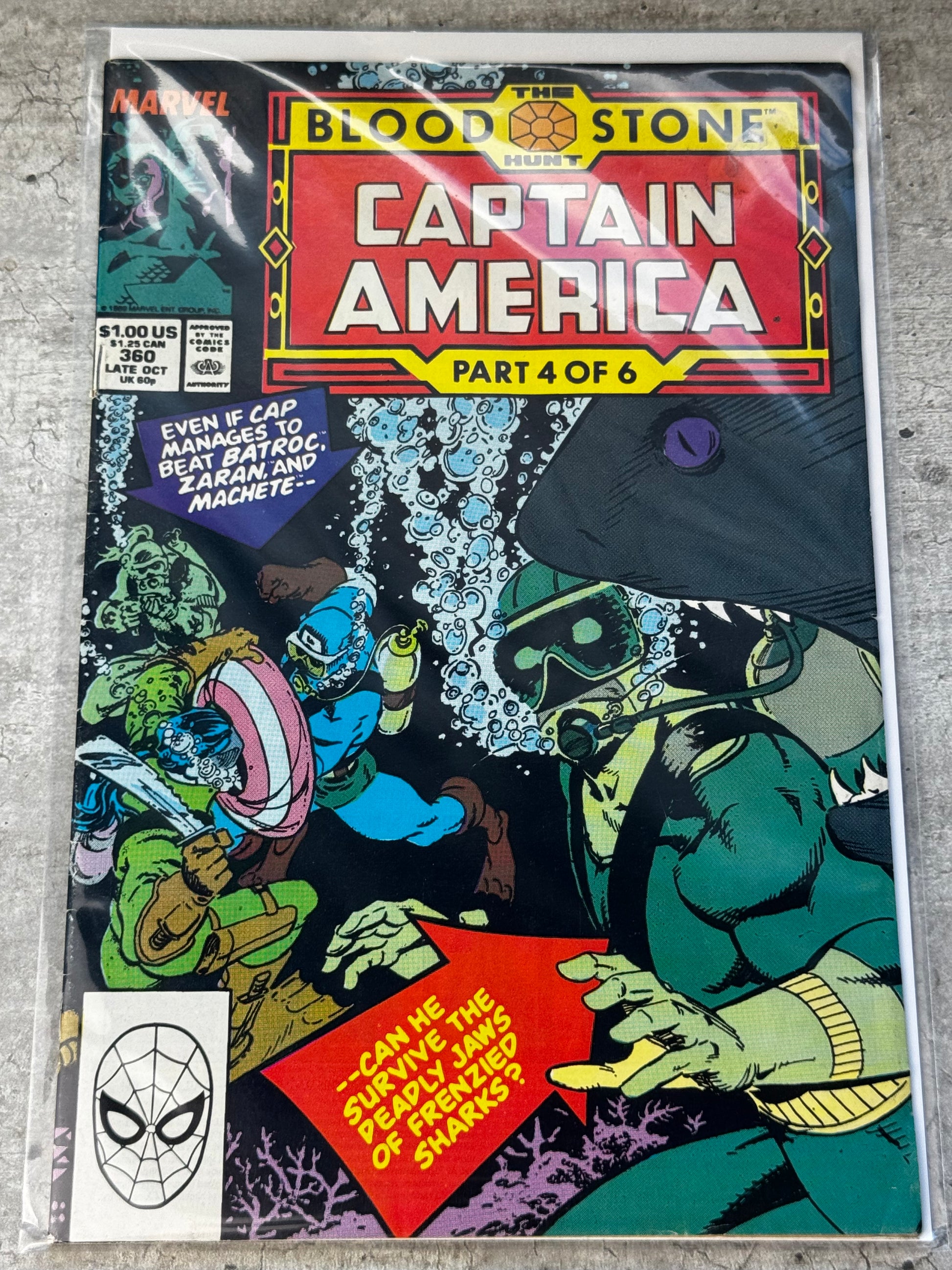 1989 - Captain America, Vol. 1 #360 Var. A - NM- - ENG 1