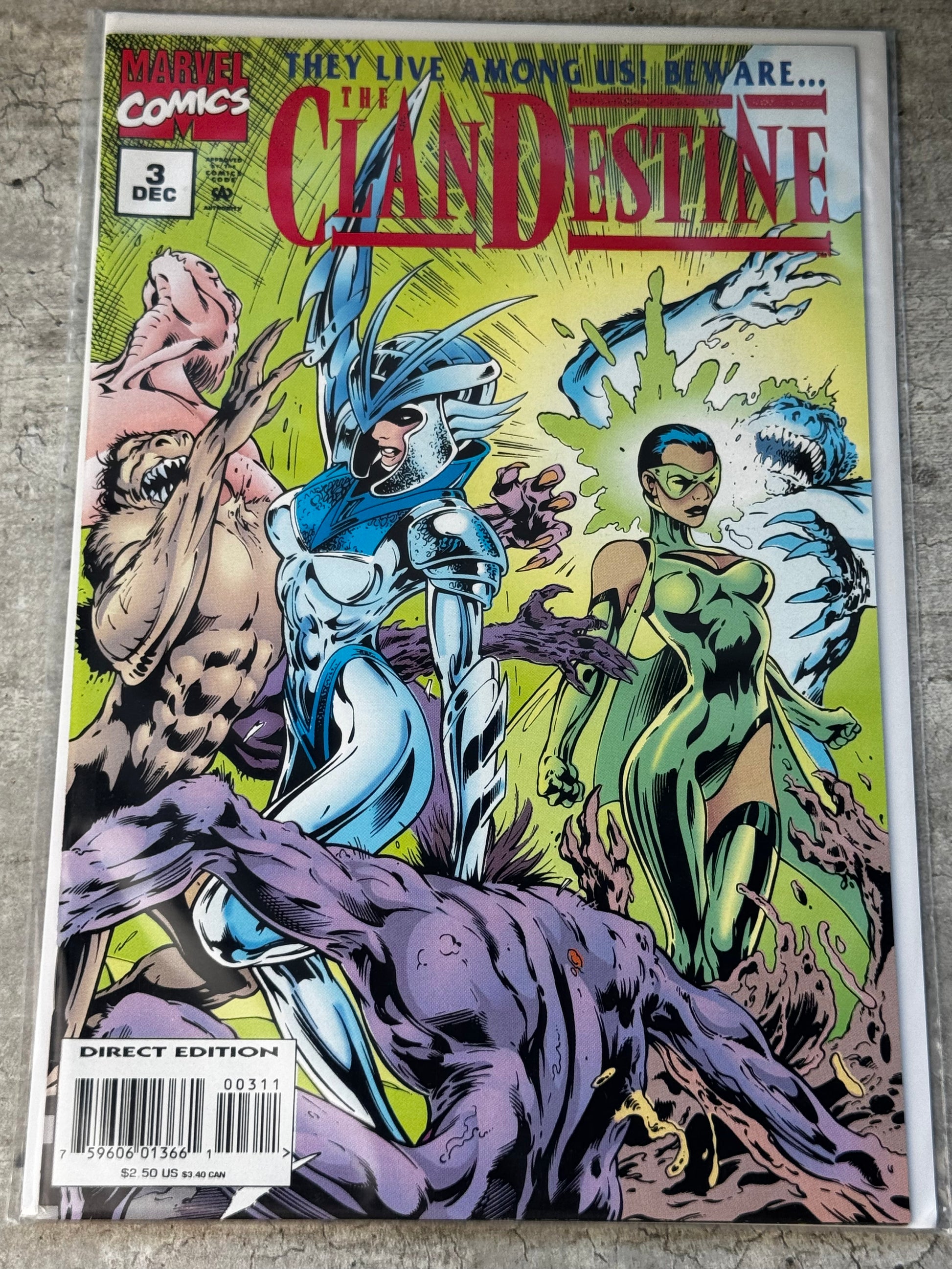 1994 - The Clandestine, Vol. 1 #3 Var. A - Part 3: Selfish Genes - NM+ - ENG 1