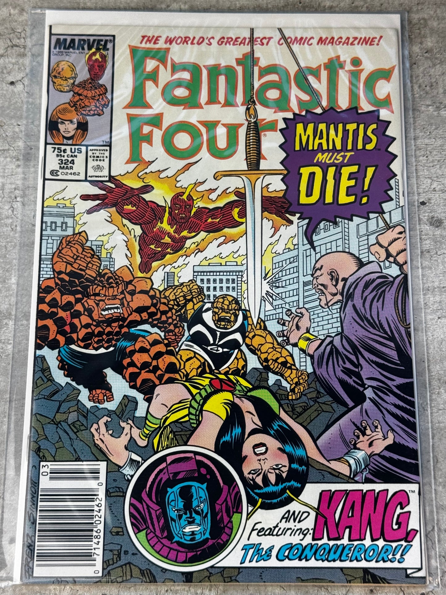 1989 - Fantastic Four, Vol. 1 #324 Var. B - I Die Like The Stars! - VF/NM - ENG 1