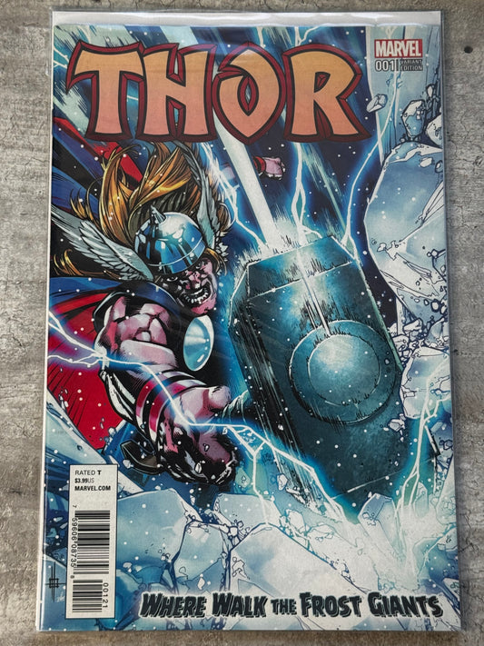 2017 - Thor: Where Walk The Frost Giants #1 Var. B - NM+ - ENG 1