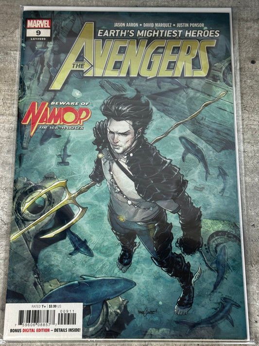 2018 - The Avengers, Vol. 8 #9 Var. A - The Defenders Of The Deep - NM+ - ENG 1