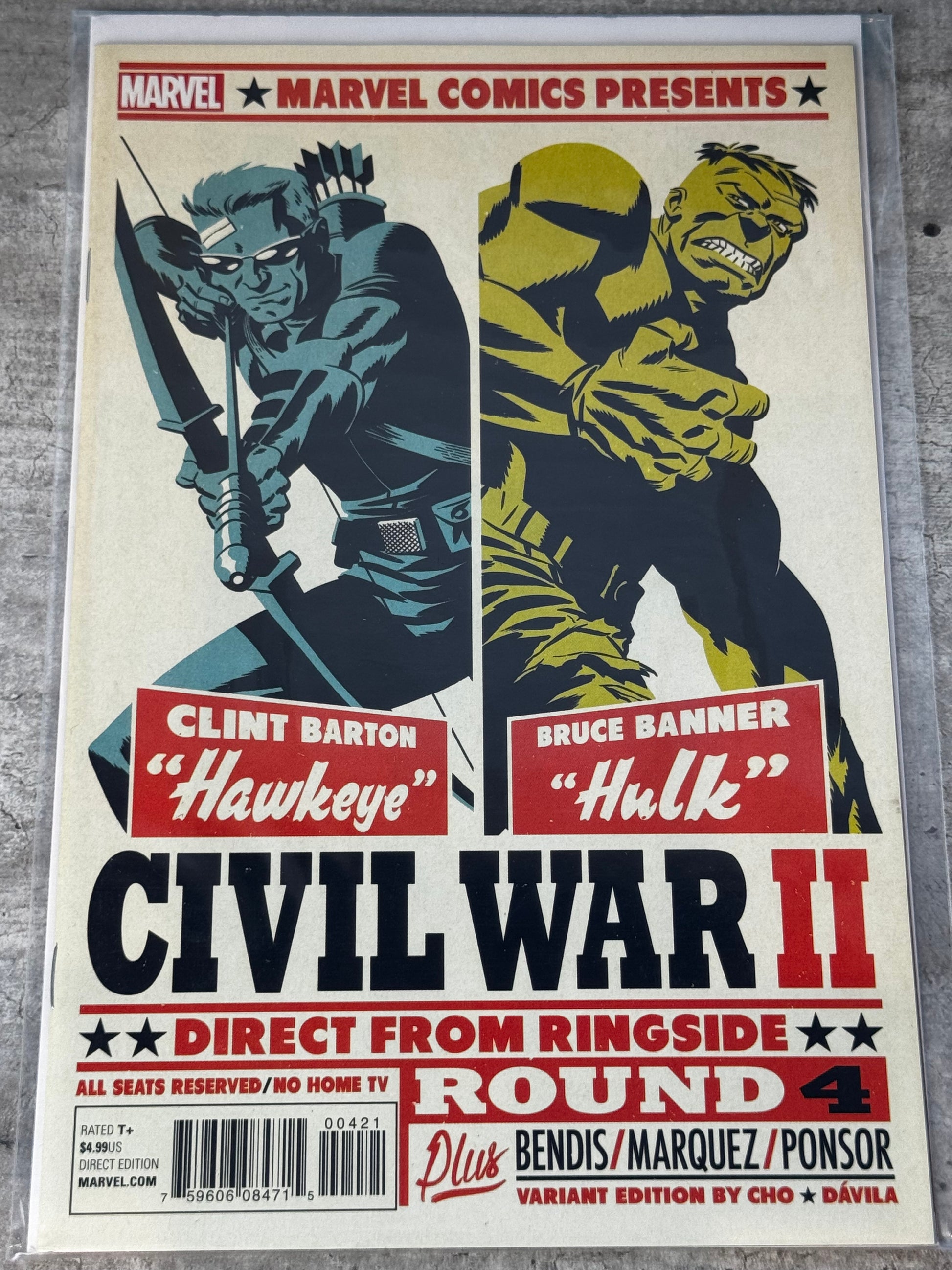 2016 - Civil War II #4 Var. B - NM - ENG 1