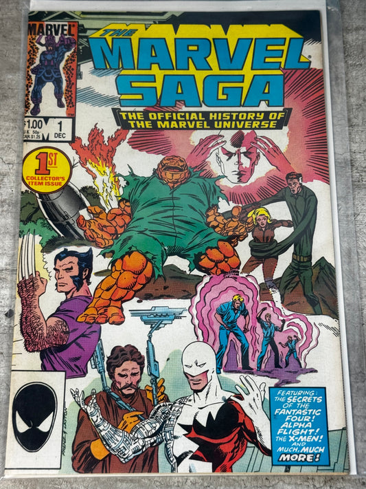 1985 - The Marvel Saga #1 Var. A - Book I: The Saga Begins...! - VF/NM - ENG 1