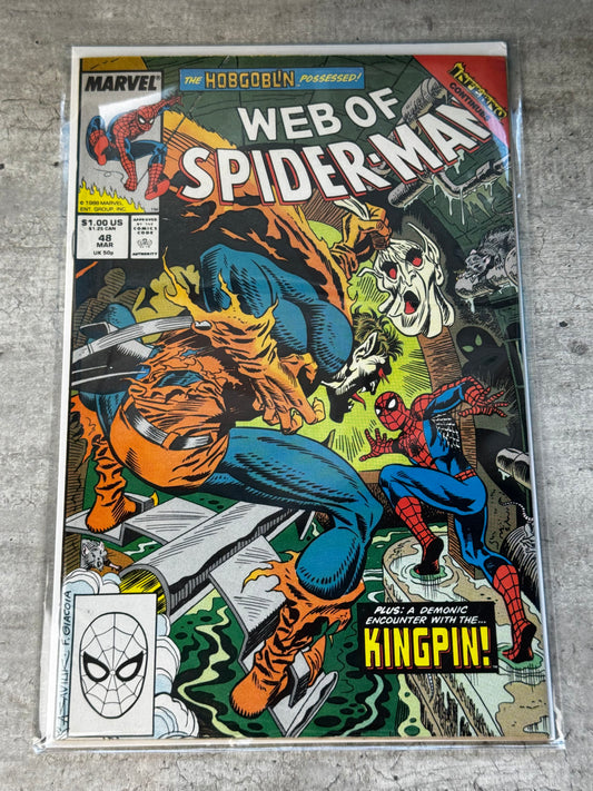 1988 - Web of Spider-Man, Vol. 1 #48 Var. A - Eyes of the Demon - NM - ENG 1