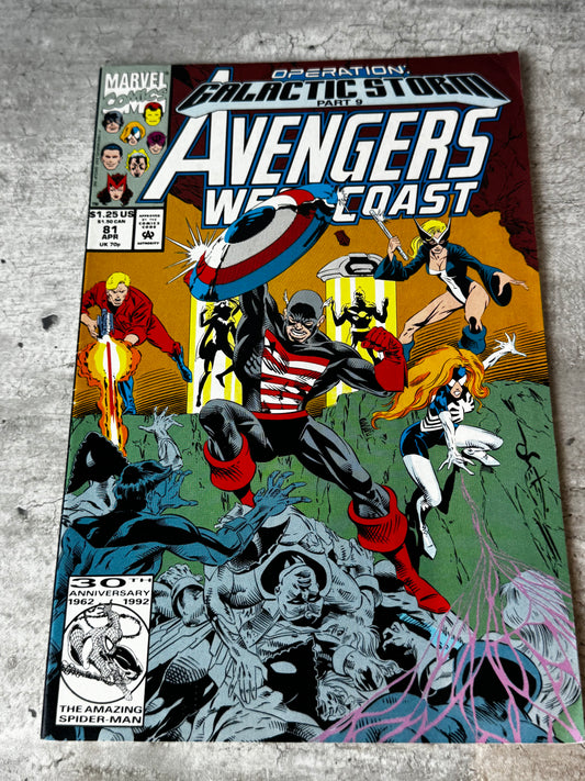 1992 - Marvel Comics - The West Coast Avengers, Vol. 2 #81 Var. A - VF/NM - ENG 1