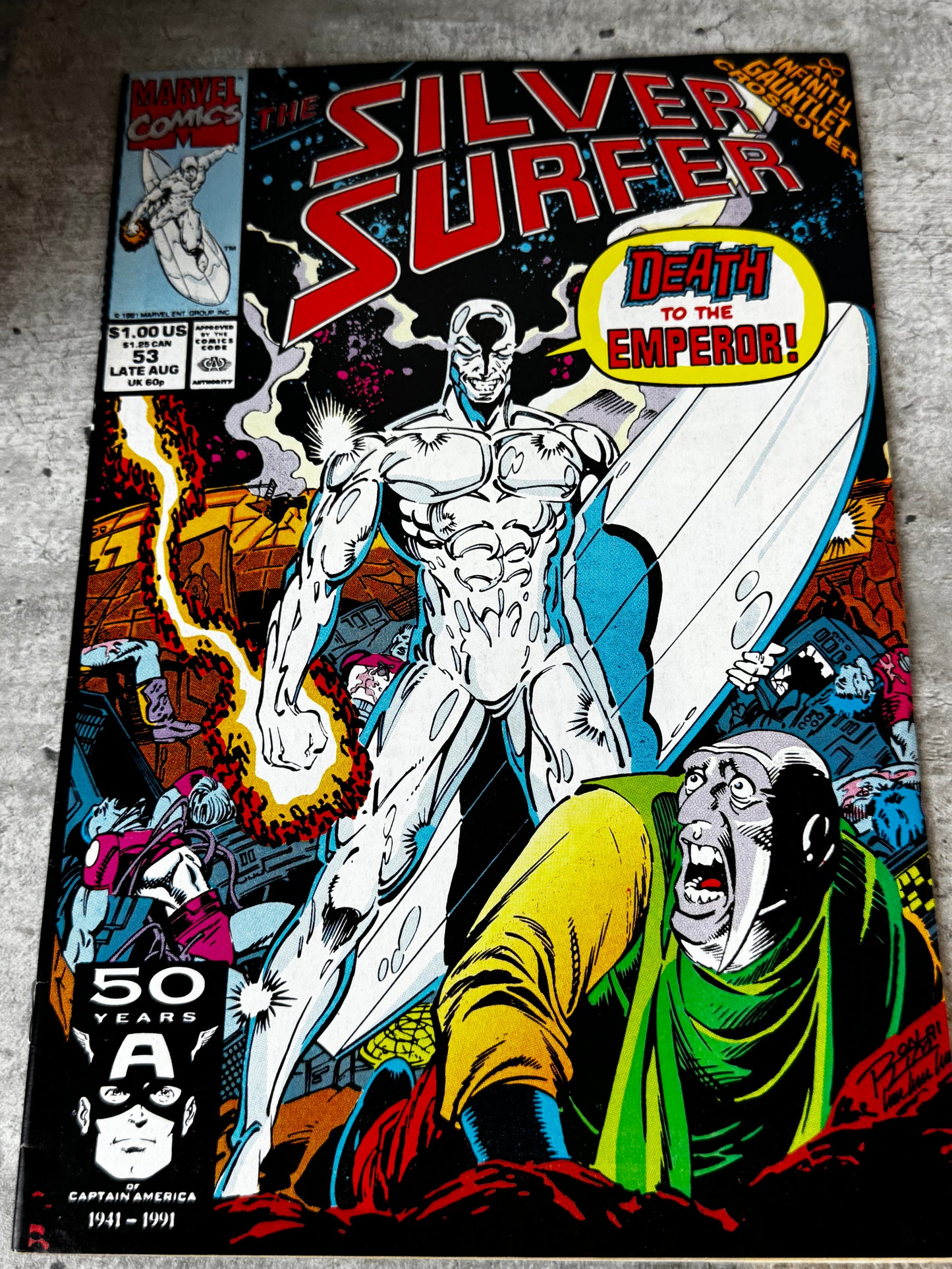 1991 - Marvel Comics - Silver Surfer, Vol. 3 #53 Var. A - VF/NM - ENG 1