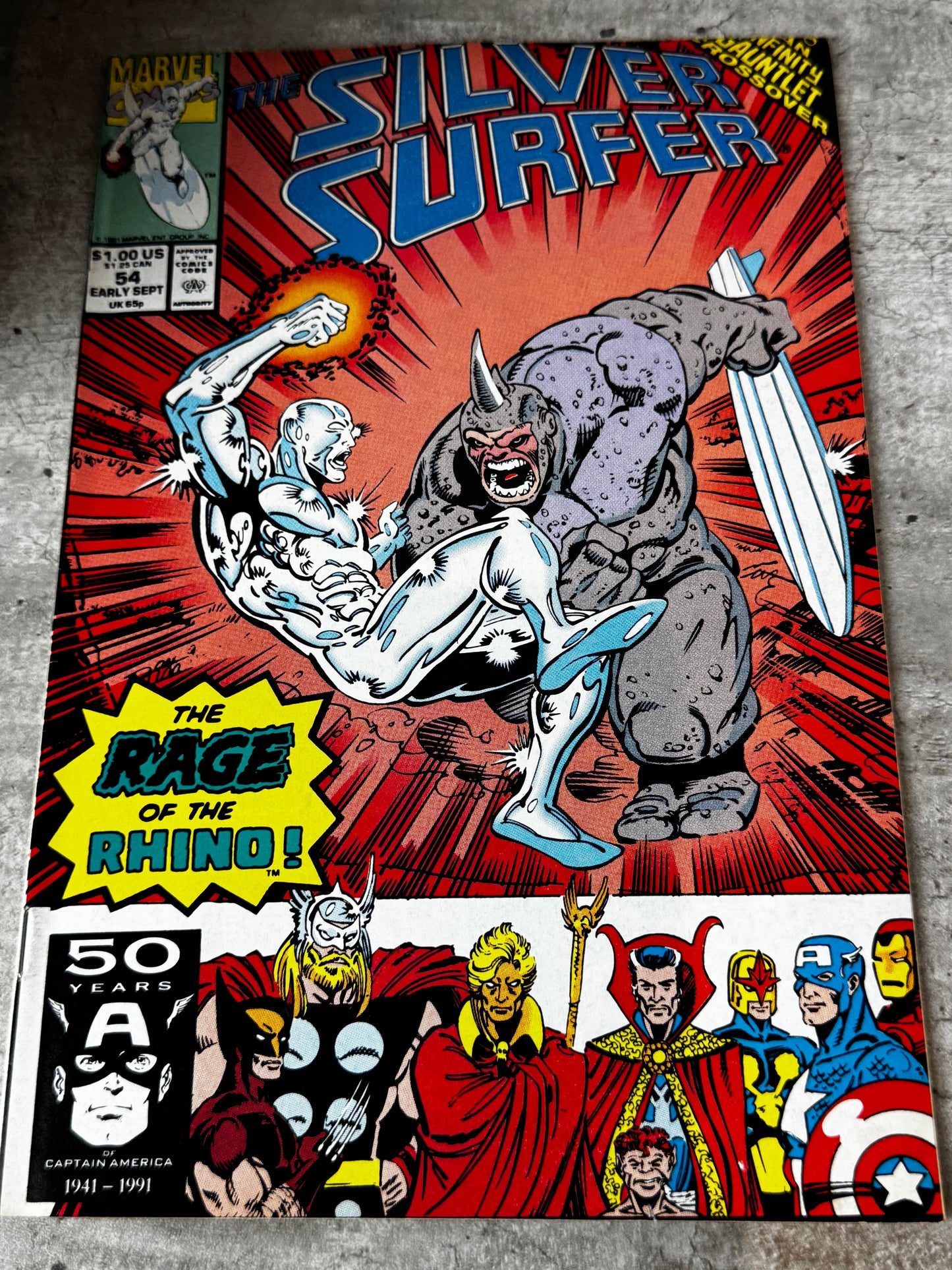 1991 - Marvel Comics - Silver Surfer, Vol. 3 #54 - Cages -  Var. A - VF/NM - ENG 1