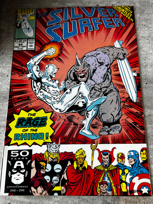 1991 - Marvel Comics - Silver Surfer, Vol. 3 #54 - Cages -  Var. A - VF/NM - ENG 1