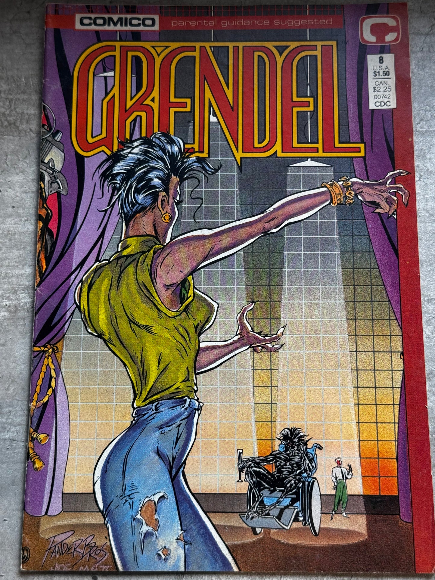 1987 - Comico - Grendel, Vol. 2 #8 - After the Devil -  Var. B - NM- - ENG 1