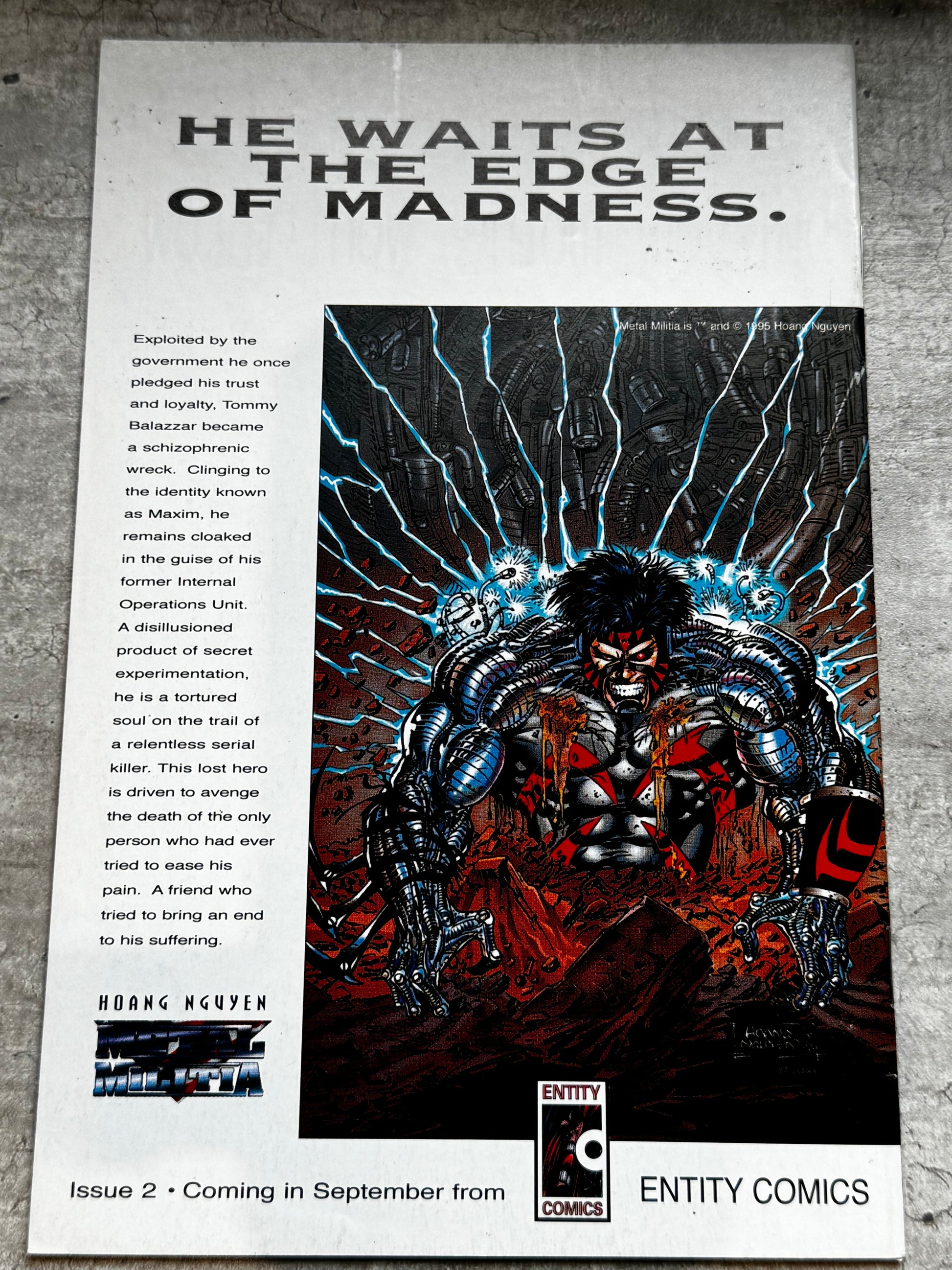 1995 - Entity Comics - Metal Militia #1VF/NM - ENG 2