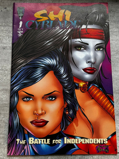 1995 - Shi / Cyblade: Battle for Independents #1 Var. B - NM - ENG 1