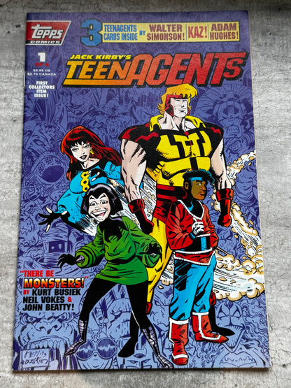 1993 - Topps Comics - Jack Kirby's TeenAgents #1VF/NM - ENG 1