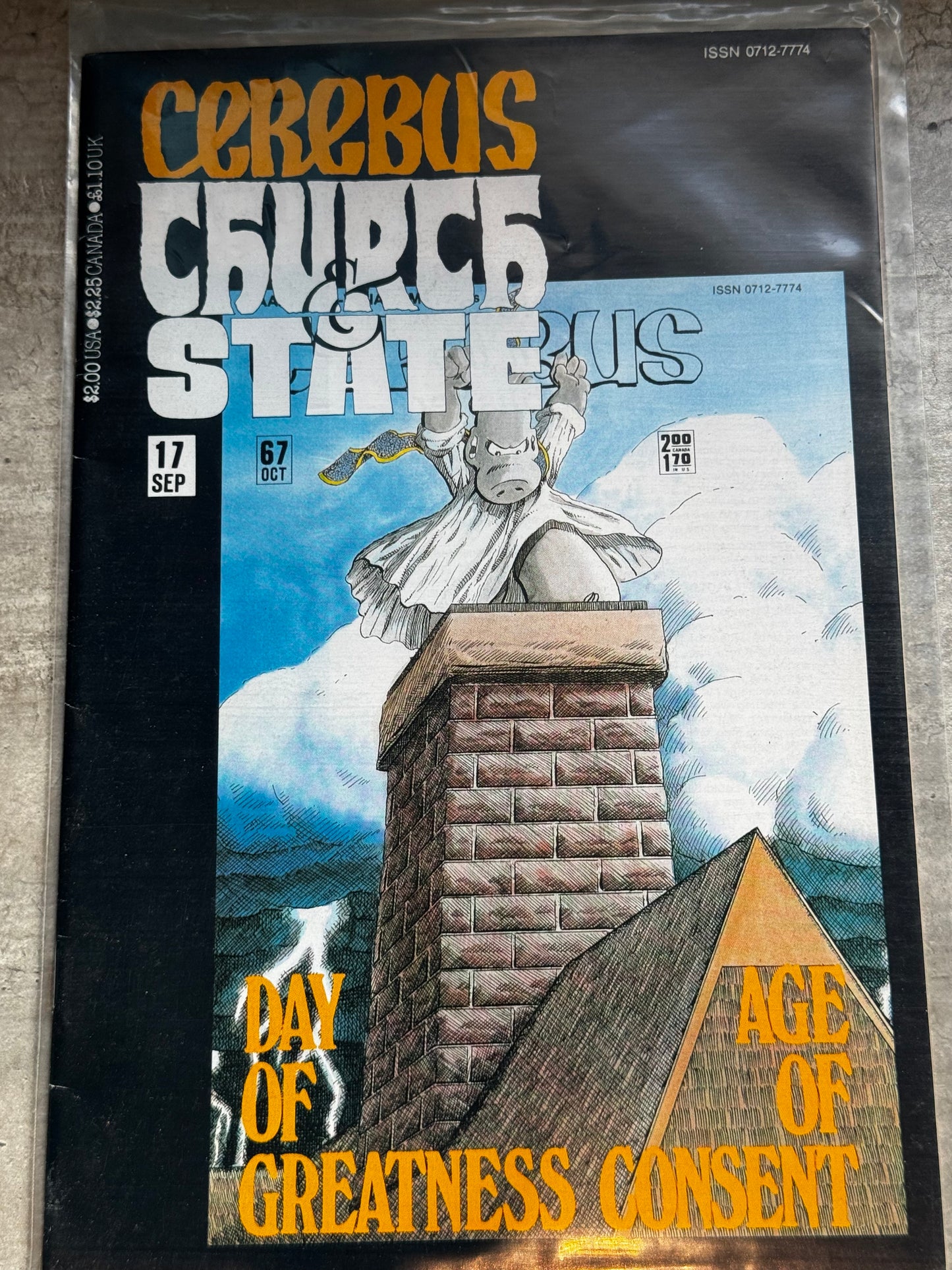 1991 - Aardvark-Vanaheim - Cerebus: Church & State #17VF+ - ENG 1