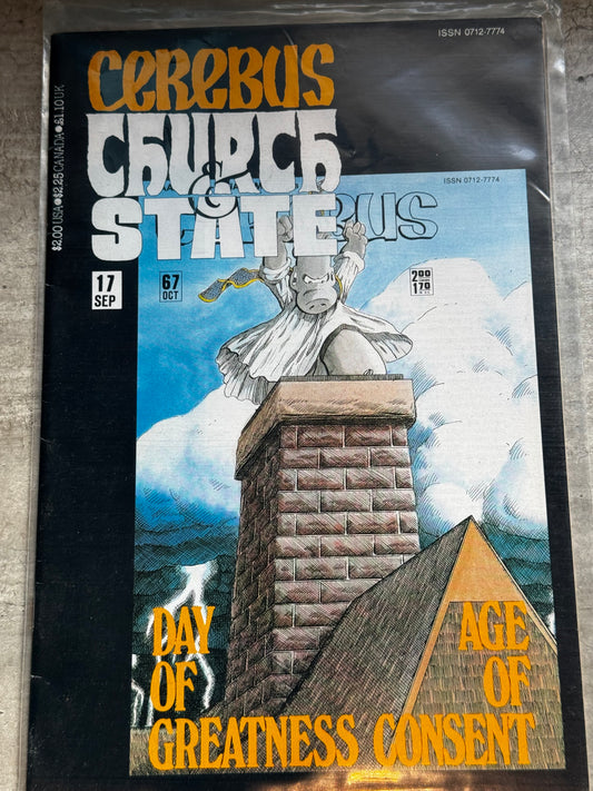 1991 - Aardvark-Vanaheim - Cerebus: Church & State #17VF+ - ENG 1