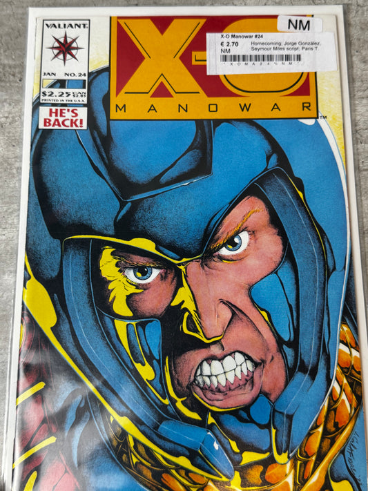 1994 - Valiant Entertainment - X-O Manowar, Vol. 1 #24 - Homecoming - NM+ - ENG 1