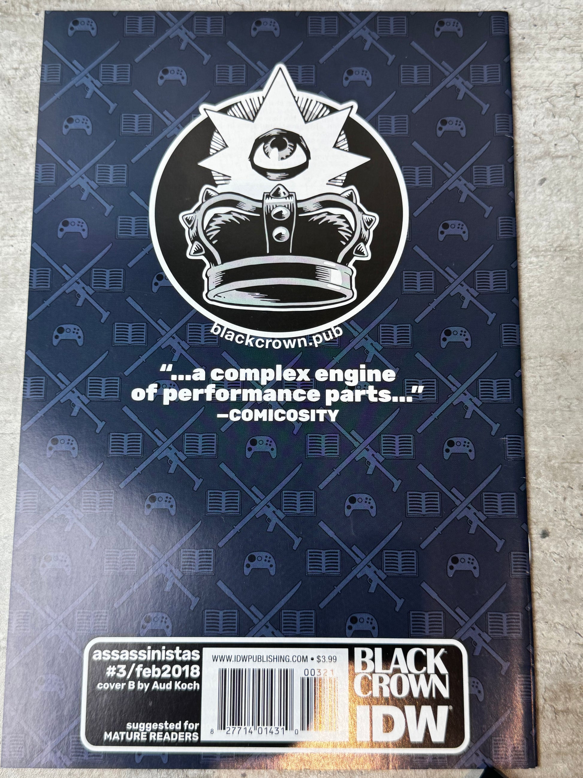 2018 - IDW Publishing - Assassinistas #3 Var. B - NM - ENG 2
