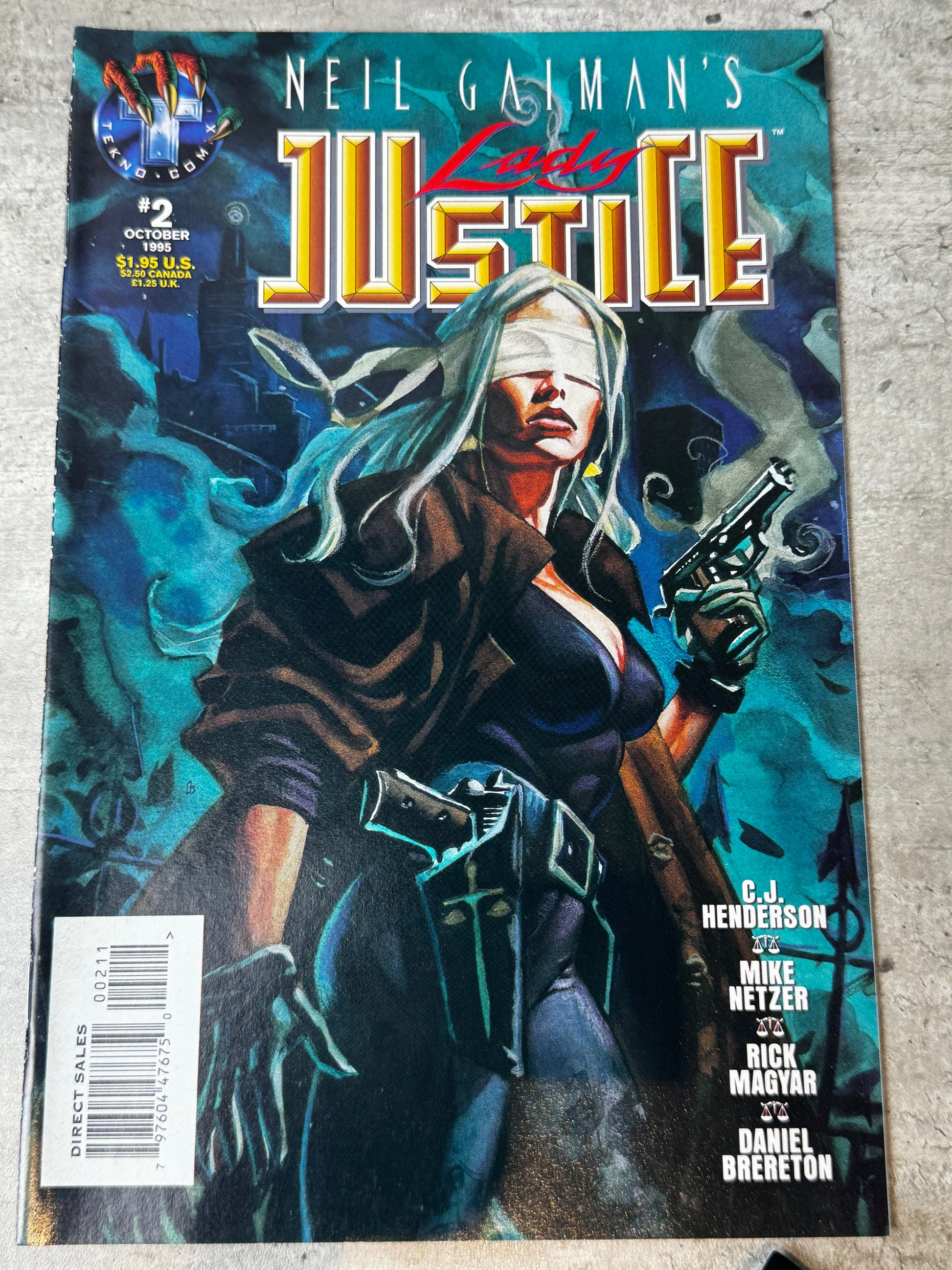 1995 - Tekno Comix - Neil Gaiman's Lady Justice (Tekno Comix) #2NM+ - ENG 1