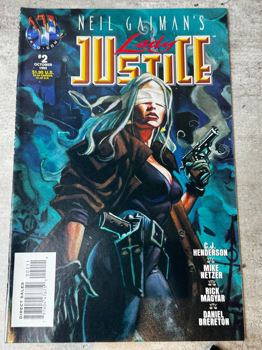 1995 - Tekno Comix - Neil Gaiman's Lady Justice (Tekno Comix) #2NM+ - ENG 1