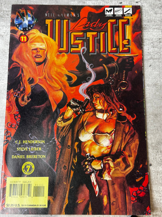 1996 - Tekno Comix - Neil Gaiman's Lady Justice (Tekno Comix) #11NM+ - ENG 1