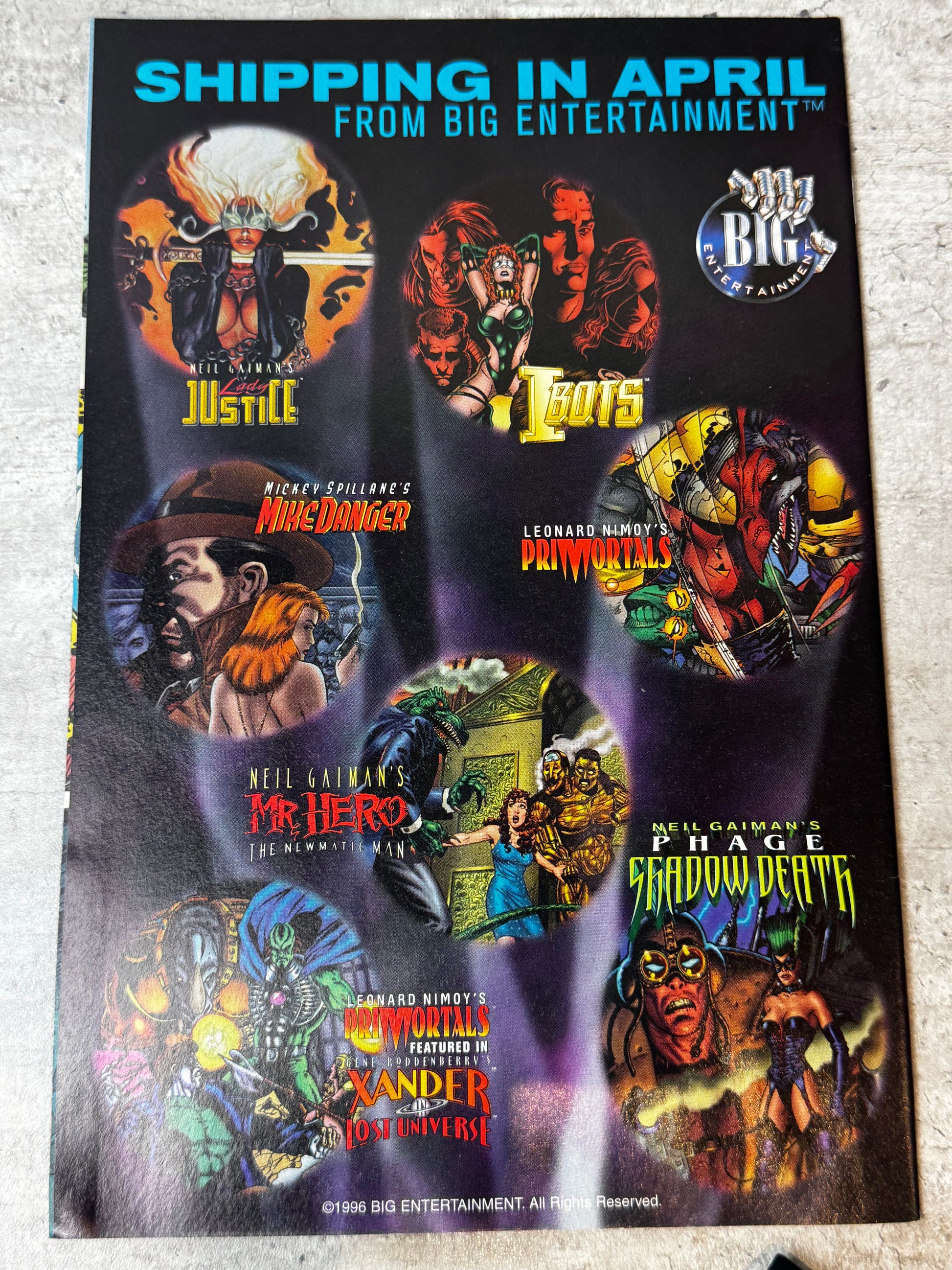 1996 - Tekno Comix - Neil Gaiman's Lady Justice (Tekno Comix) #11NM+ - ENG 2