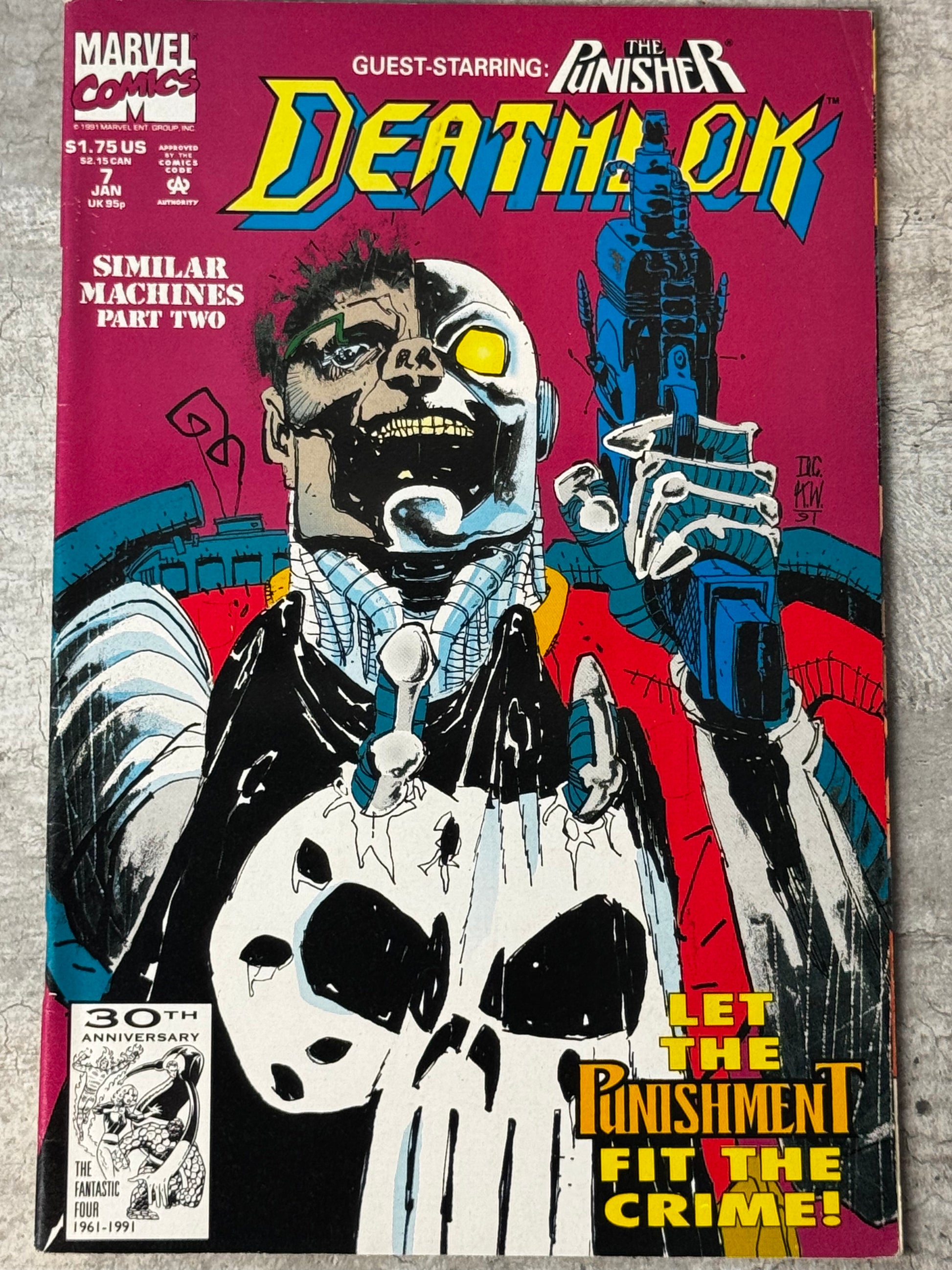 1992 - Deathlok, Vol. 2 #7 Var. A - Part Two: Men Or Machines? - VF/NM - ENG 1