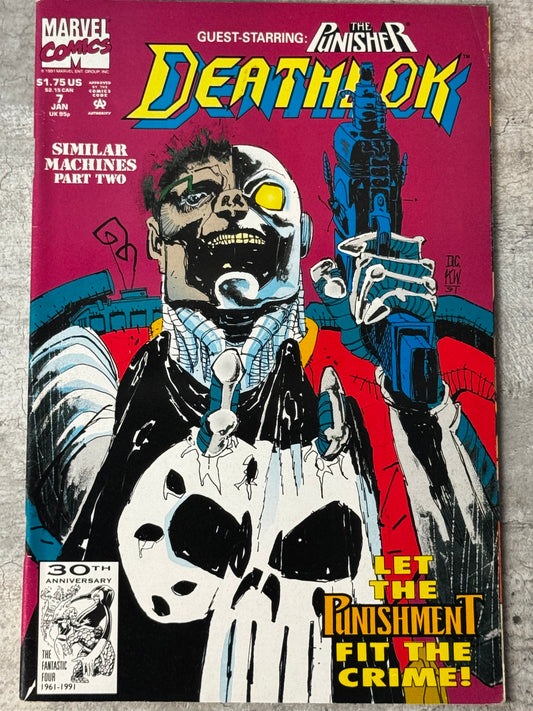 1992 - Deathlok, Vol. 2 #7 Var. A - Part Two: Men Or Machines? - VF/NM - ENG 1