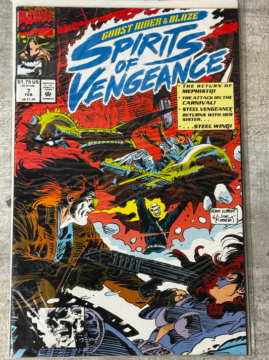 1992 - Ghost Rider / Blaze: Spirits of Vengeance #7 Var. A - NM - ENG 1