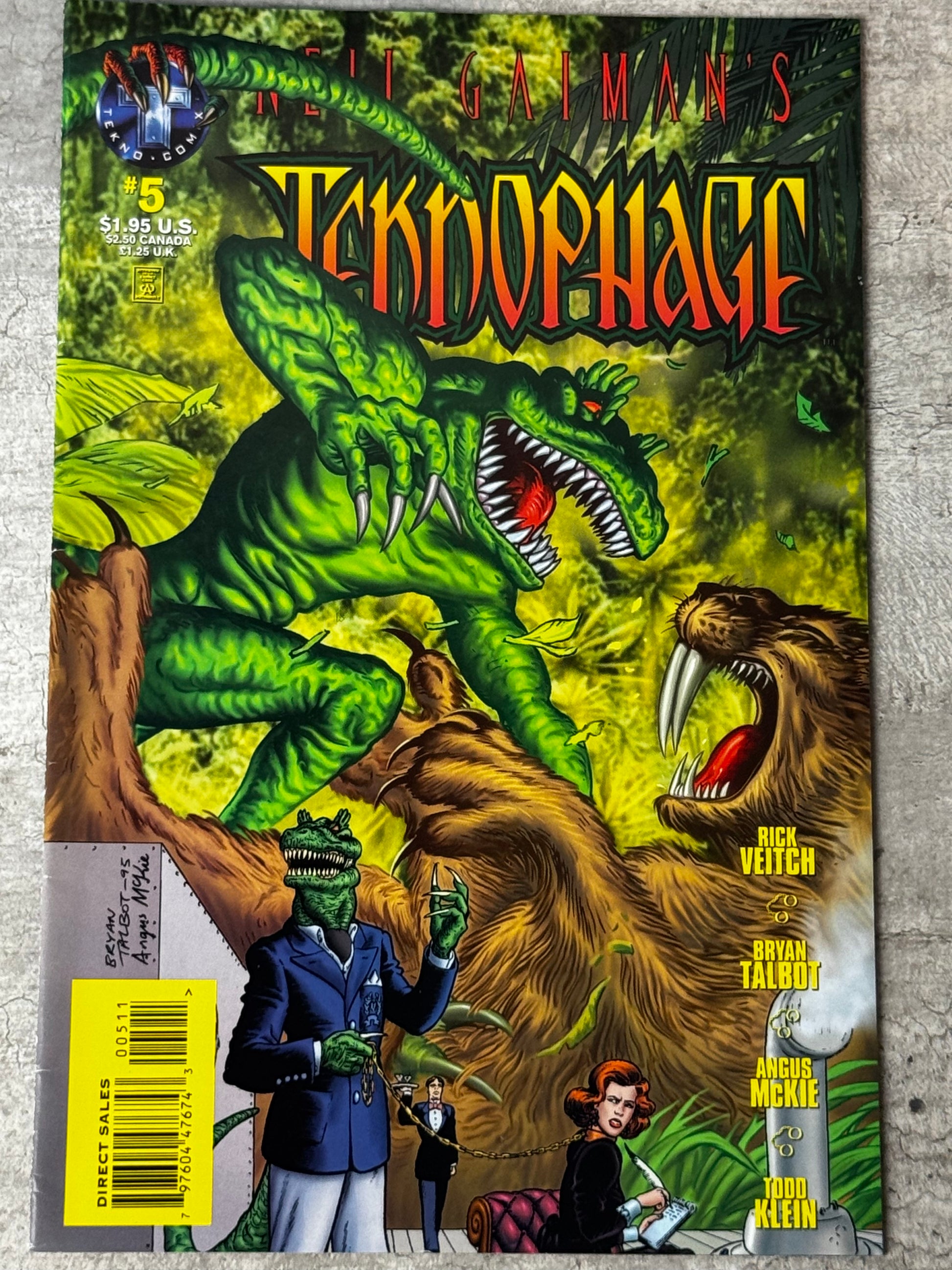 1995 - Teknophage #5 - Comes The Locomotive Beneath - NM- - ENG 1