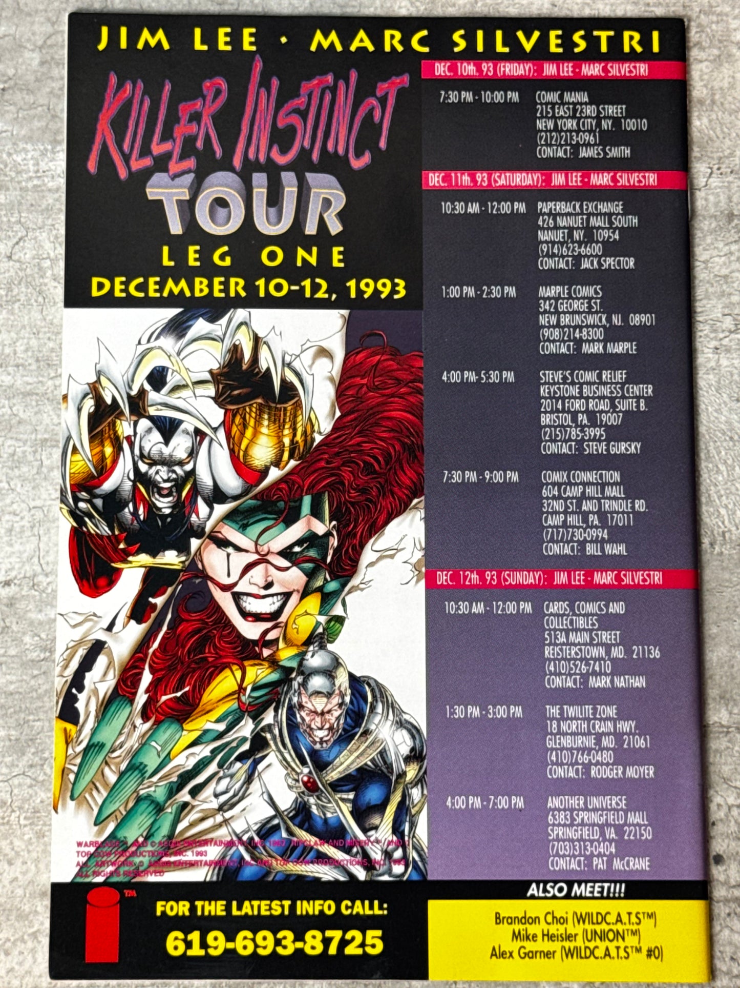 1993 - WildC.A.T.S. Special #1 Var. A - Destiny's Hand - NM - ENG