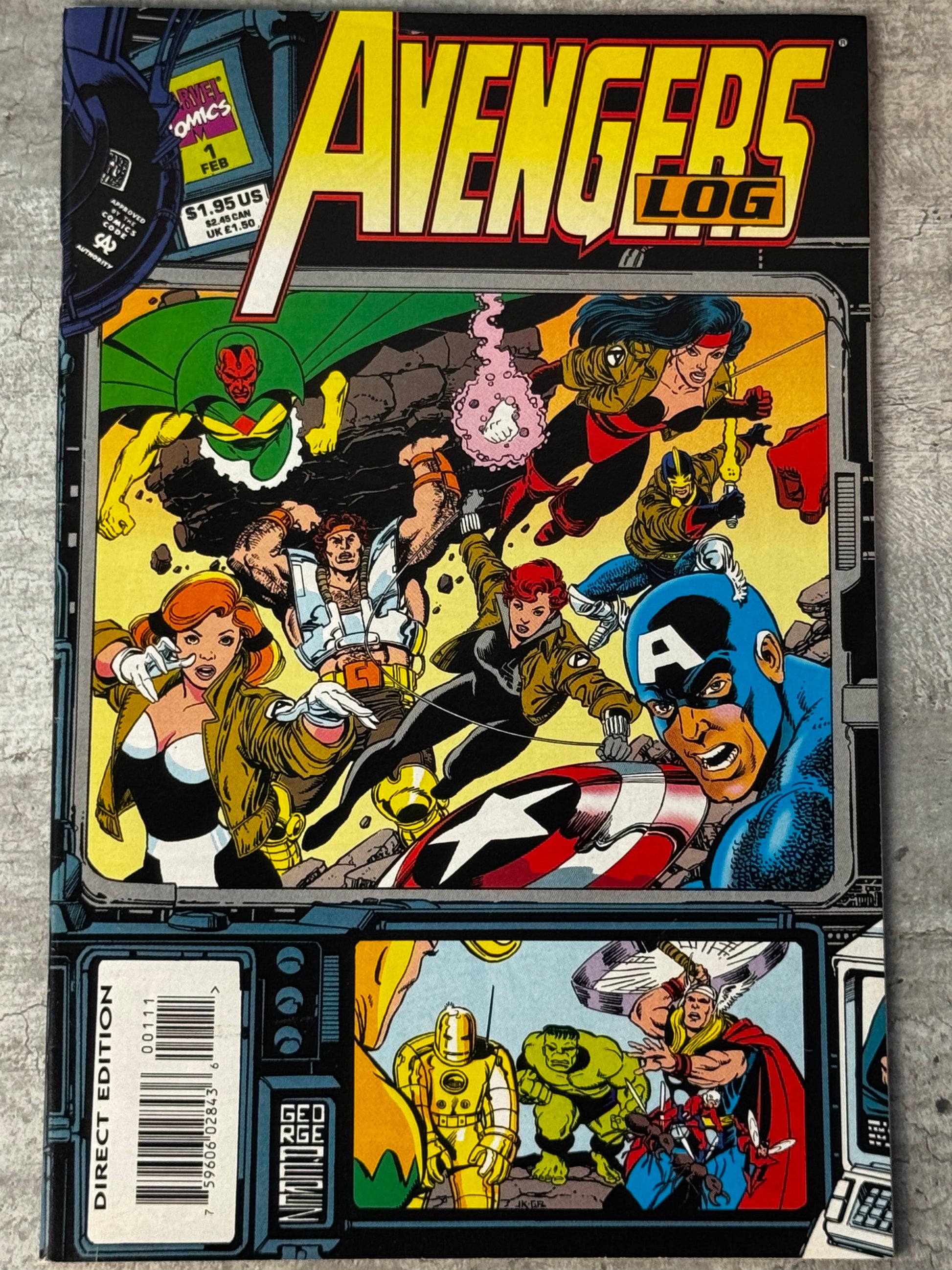 1993 - The Avengers Log #1 Var. A - NM+ - ENG 1