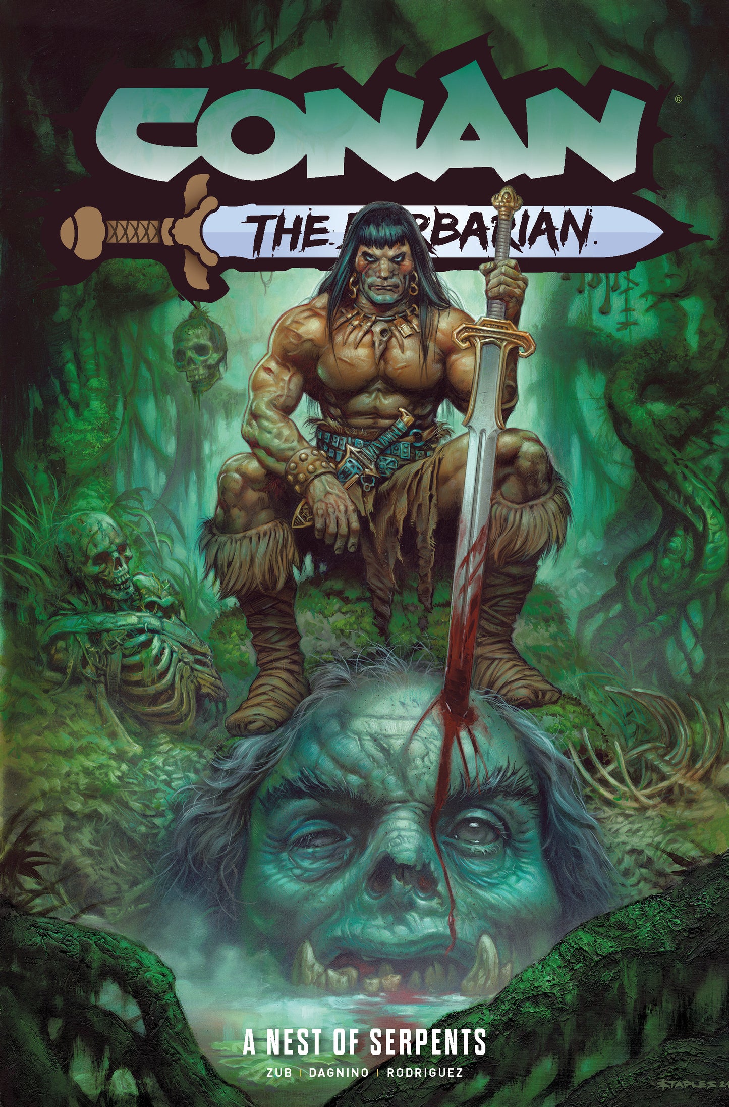 2025 - Conan The Barbarian Vol 06 A Nest Of Serpents Direct Market Edition Greg Staples Cvr - M - ENG 1