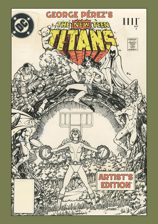 2025 - George Perezs New Teen Titans Artists Edition Direct Market Exclusive Power Stance Cvr - M - ENG 1