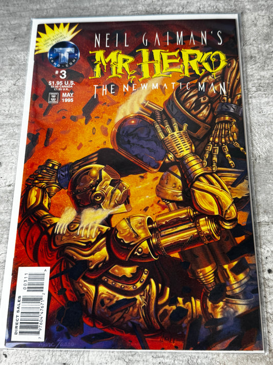 1995 - Neil Gaiman's Mr. Hero: The Newmatic Man, Vol. 1 #3 Var. A - GM - ENG 1