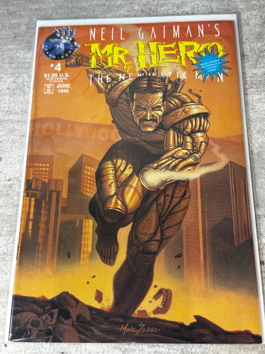 1995 - Neil Gaiman's Mr. Hero: The Newmatic Man, Vol. 1 #4 Var. A - GM - ENG 1