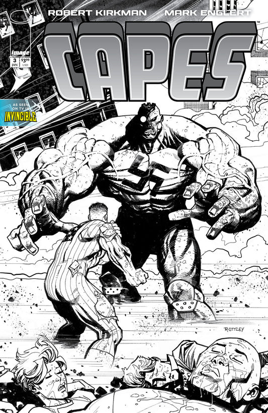 2025 - Capes #3 Cvr E Inc 1-50 Ryan Ottley B&W Var - M - ENG 1