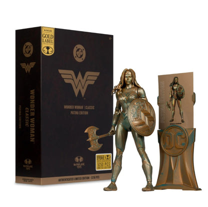 DC Multiverse 7in Wonder Woman Classic Patina Gold Label - M 4