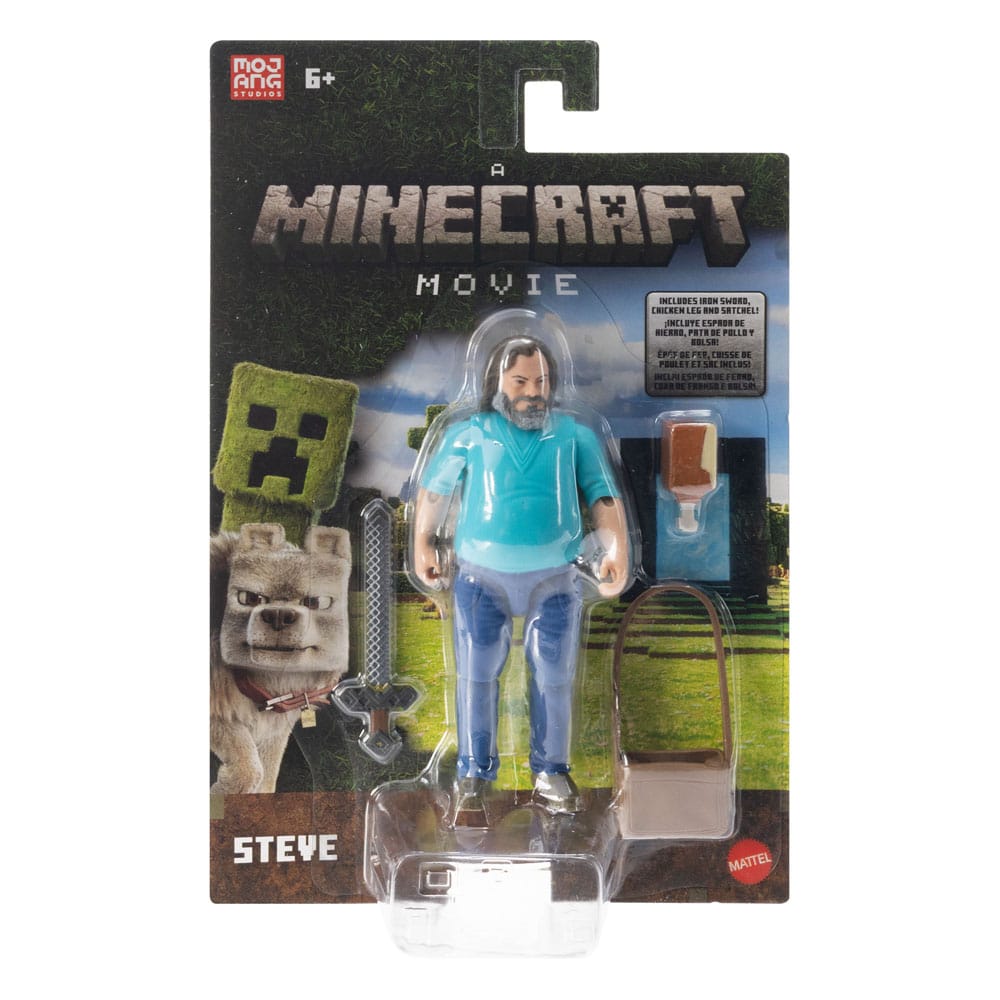 A Minecraft Movie Action Figure Steve 10 cm - M 4