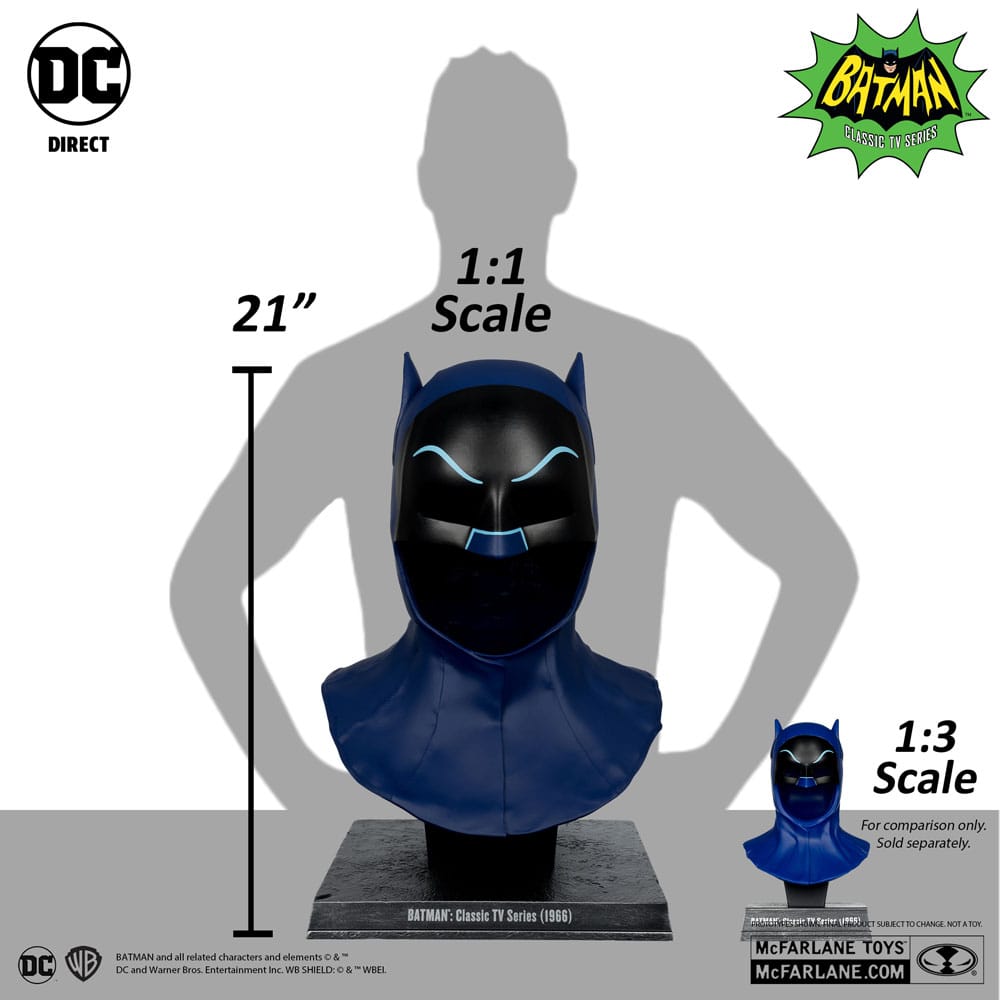 Batman 1966 DC Direct Replica 1/1 Batman Cowl 53 cm - M 6