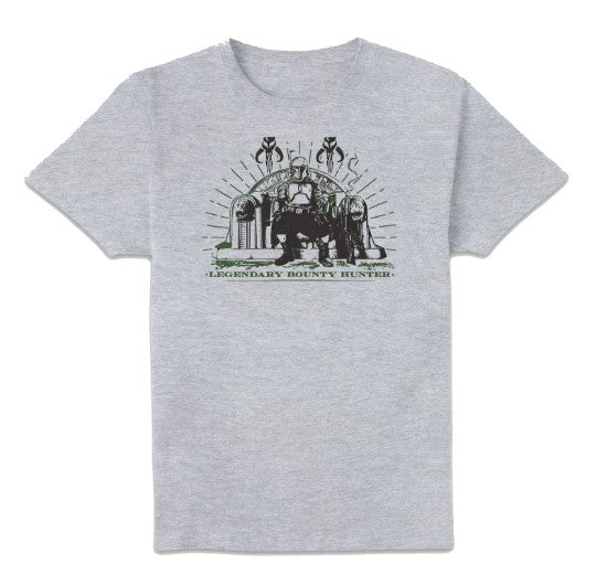 Star Wars Legendary Bounty Hunter Boba Fett Grey t/s SM - M 1