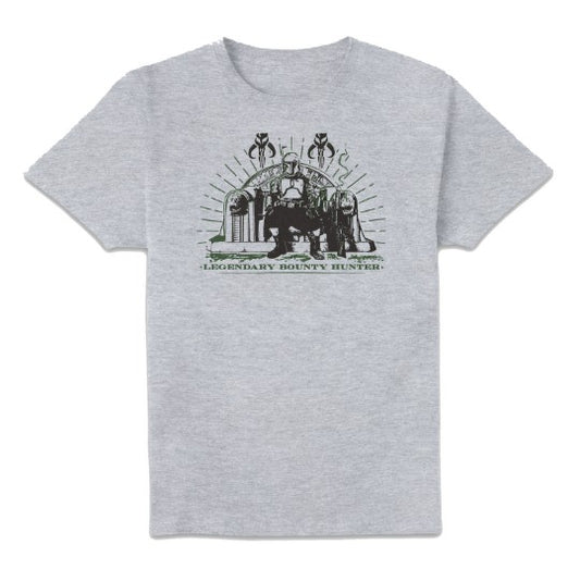 Star Wars Legendary Bounty Hunter Boba Fett Grey t/s SM - M 1